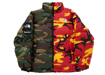 Supreme The North Face Split Nuptse Jacket Camo