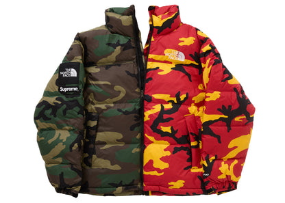 Supreme The North Face Split Nuptse Jacket Camo