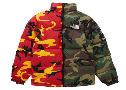 Supreme The North Face Split Nuptse Jacket Camo