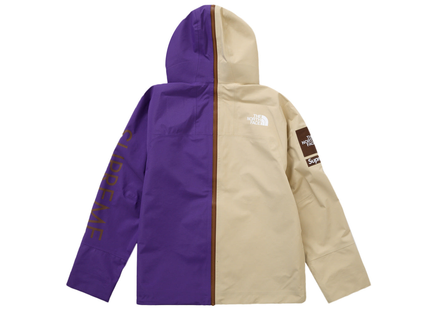 Supreme The North Face Split Taped Seam Shell Jacket Tan