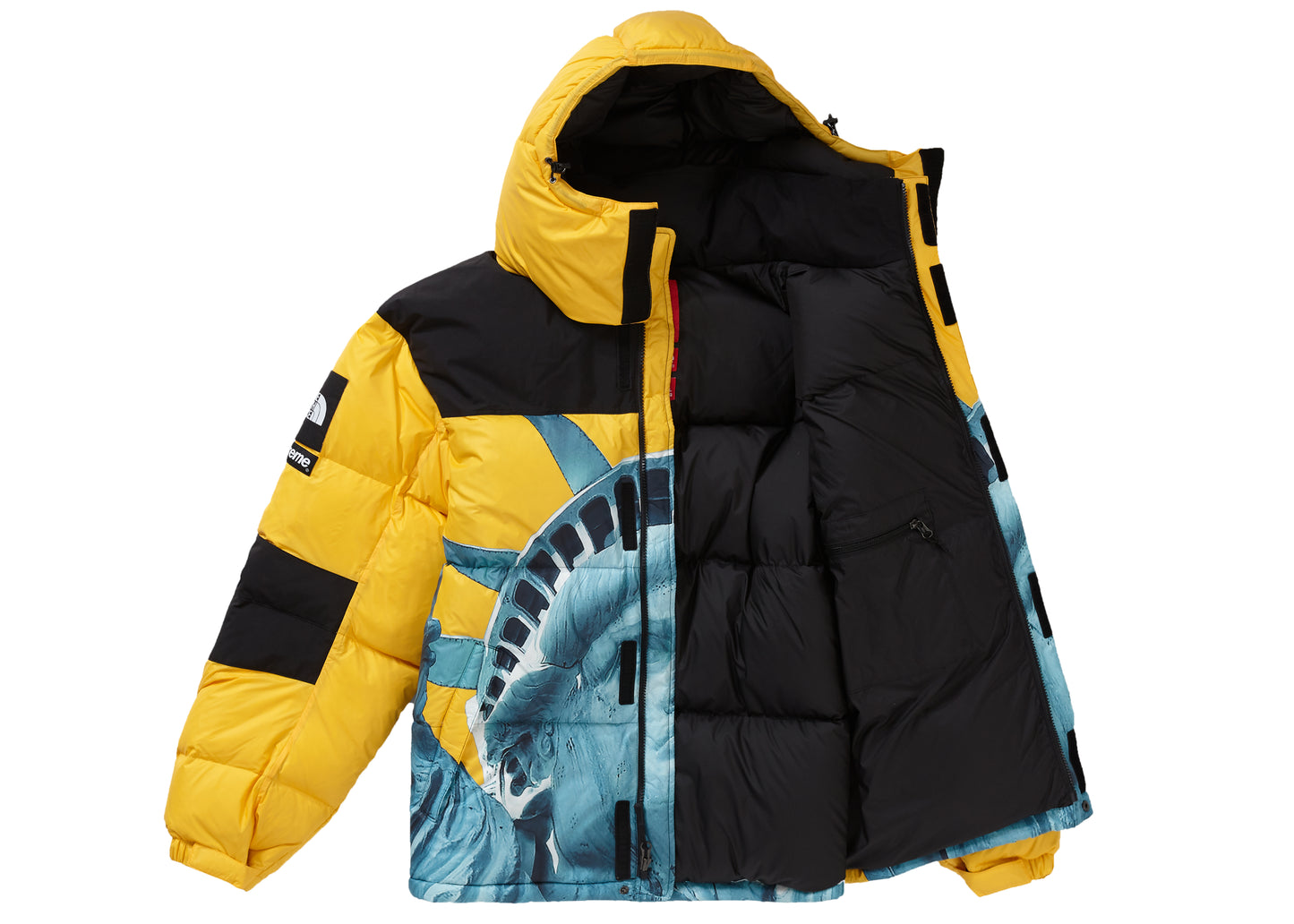 Veste Supreme The North Face Statue de la Liberté Baltoro Jaune