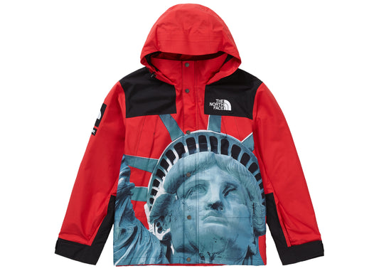 Veste Supreme The North Face Statue de la Liberté Mountain Rouge