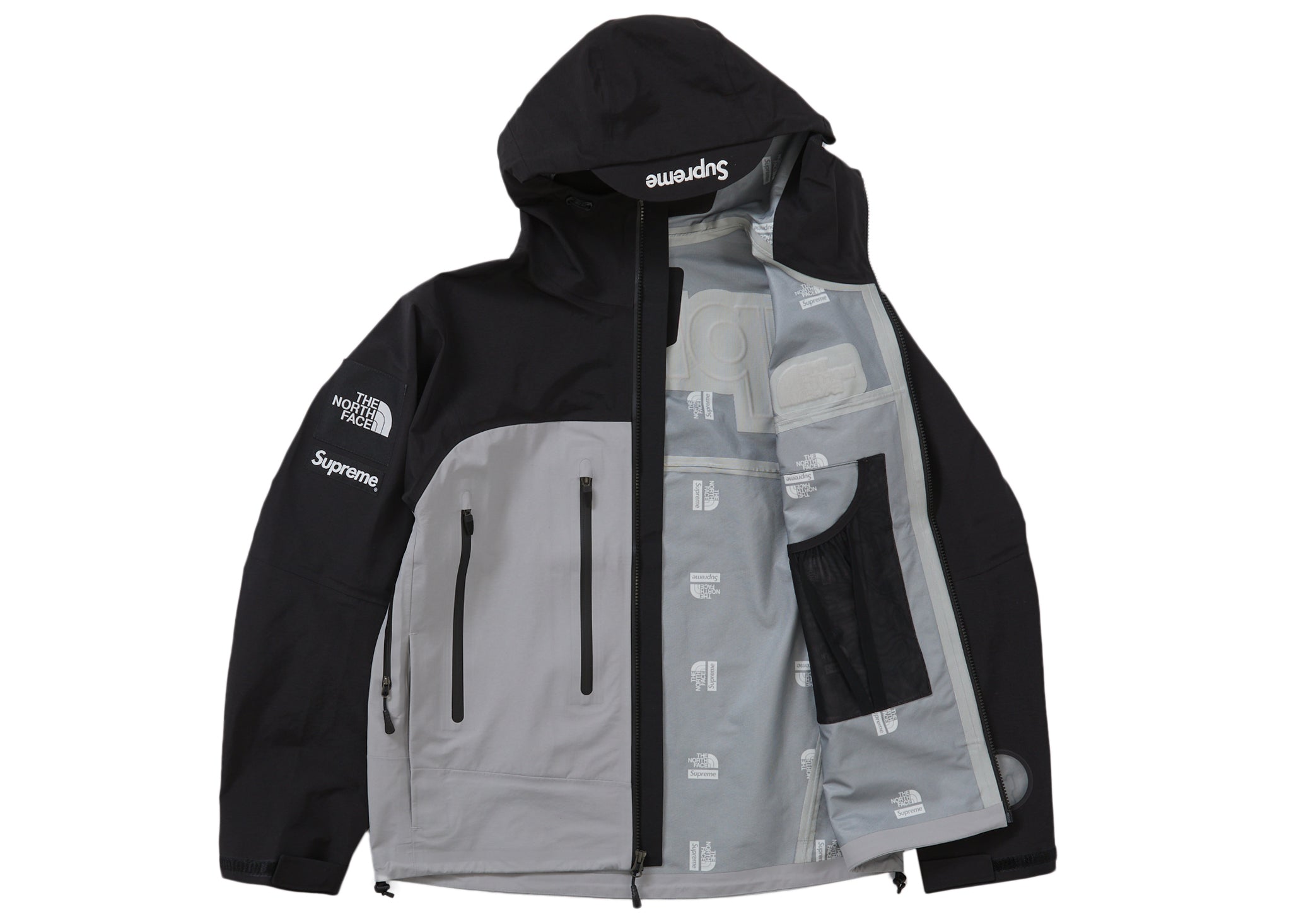 Supreme The North Face Taped Seam Shell Jacket Gray