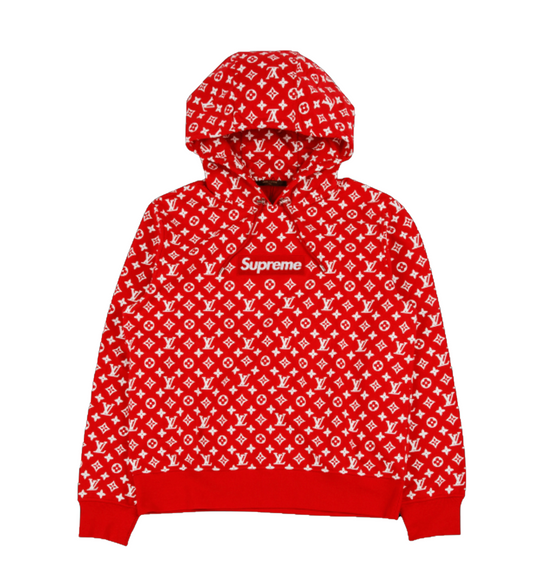 Sweat à capuche Supreme x Louis Vuitton Box Logo Rouge