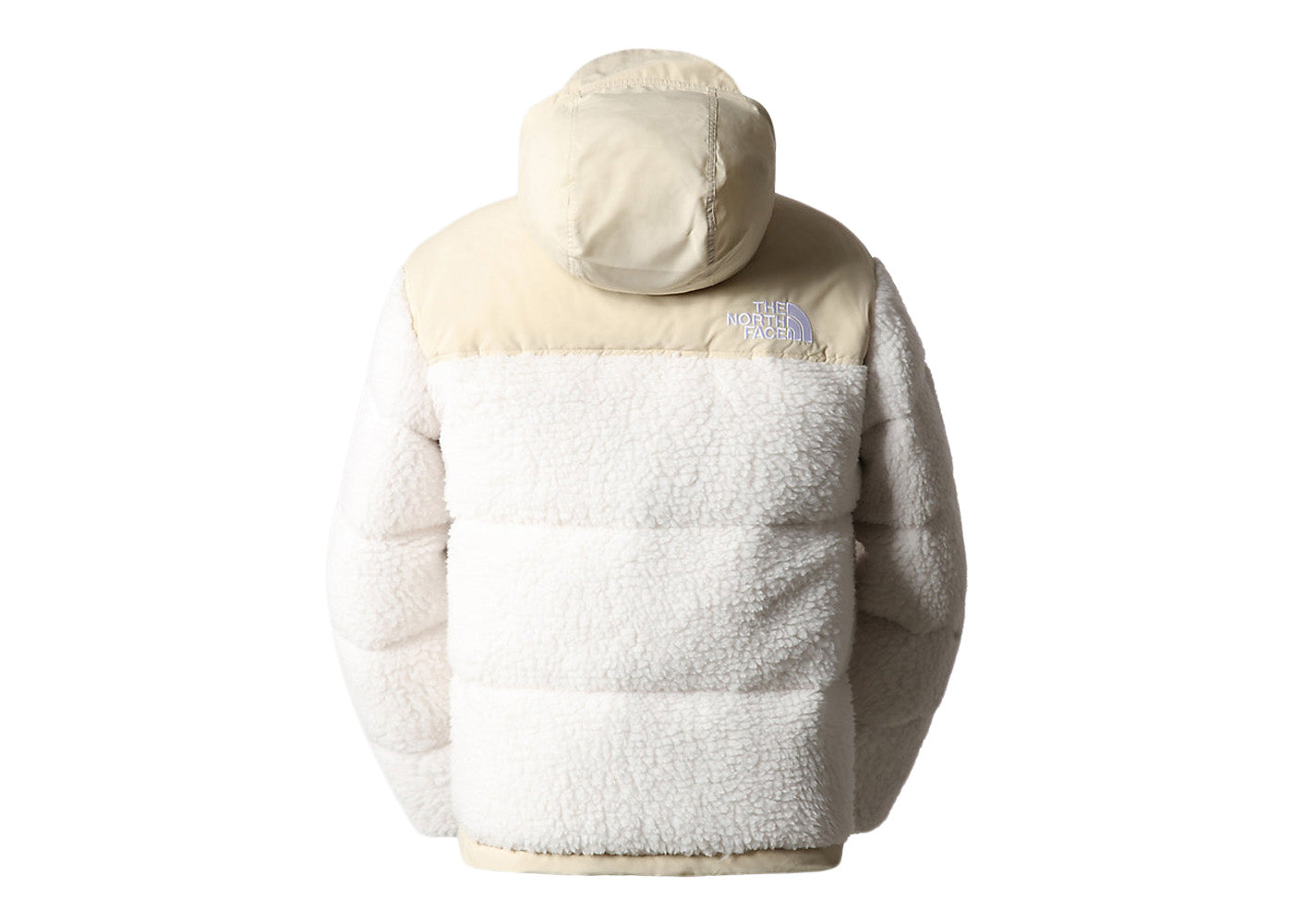 The North Face High Pile 600 Fill Recycled Waterfowl Down Nuptse Jacket Gardenia White Gravel