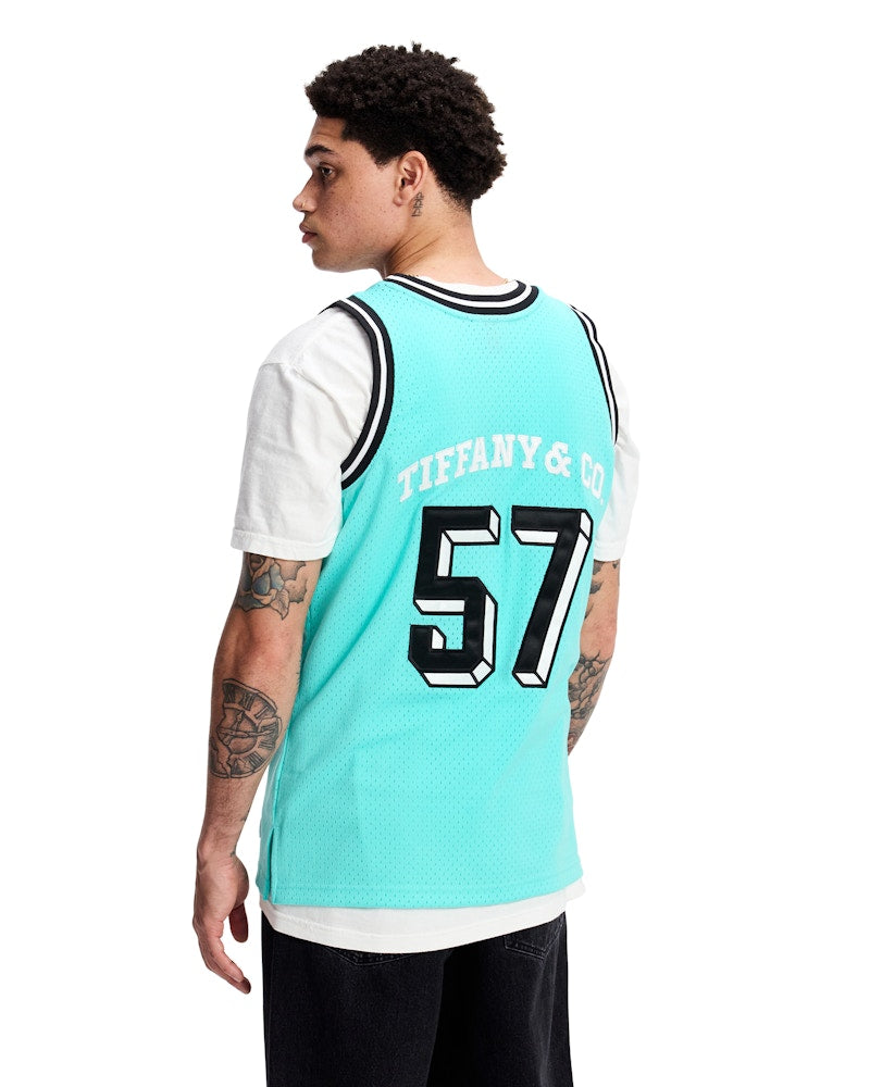 Tiffany & Co. x NBA x Mitchell & Ness Basketball Jersey Tiffany Blue/Black