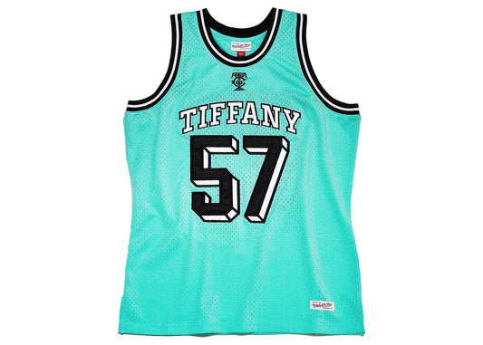 Maillot de basket Tiffany &amp; Co. x NBA x Mitchell &amp; Ness Tiffany Bleu/Noir