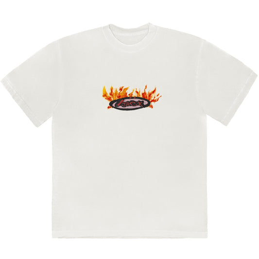 Travis Scott Cactus Jack Flamme T-shirt Crème