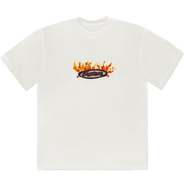 Travis Scott Cactus Jack Flame T-shirt Cream