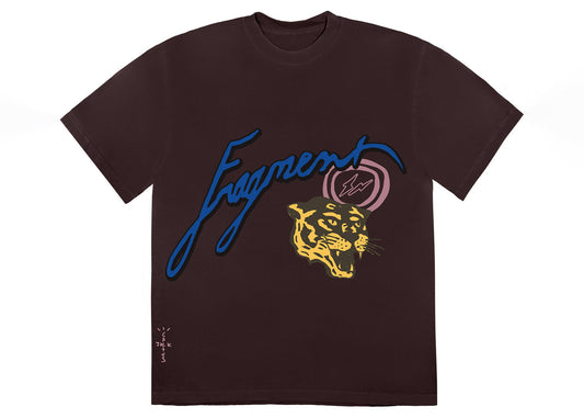 Travis Scott Cactus Jack pour Fragment Icons Tee Marron 