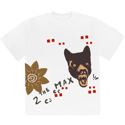 T-shirt Travis Scott Cactus Jack Wolf blanc 