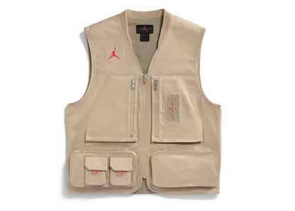 Travis Scott Cactus Jack x Jordan Utility Vest Désert/Kaki/Rouge université