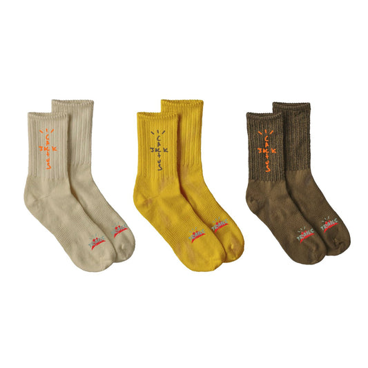 Pack de chaussettes de randonnée Travis Scott Cactus Trails Naturel/Or/Marron