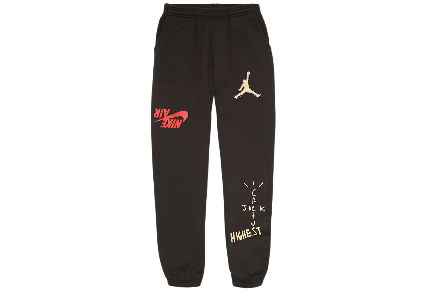 Travis Scott Jordan Cactus Jack Pantalon de survêtement le plus haut Marron