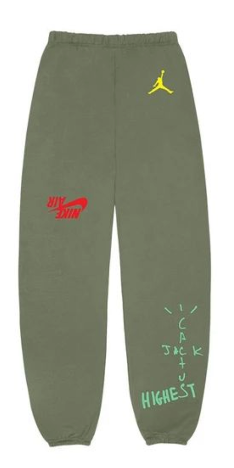 Travis Scott Jordan Cactus Jack Highest Sweatpant Olive