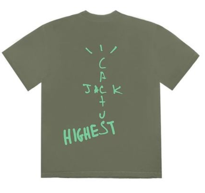 Travis Scott Jordan Cactus Jack Highest T Shirt Olive