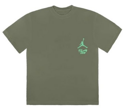 Travis Scott Jordan Cactus Jack T-shirt le plus haut Olive