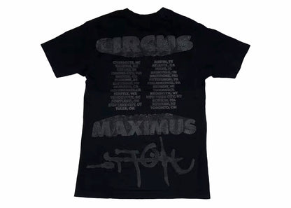 Travis Scott Utopia Circus Maximus 2023 Tour II T-shirt Noir