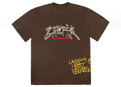 Travis Scott Utopia I T-shirt Marron 