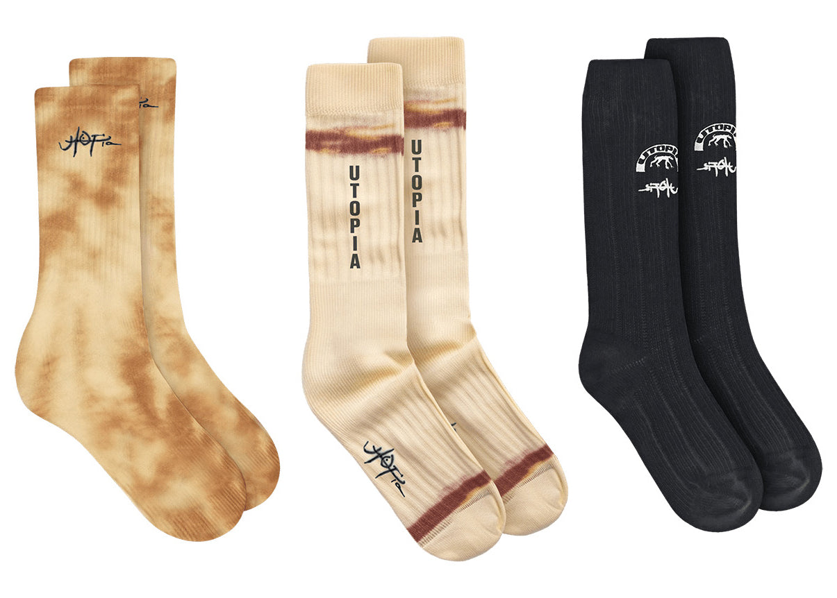 Travis Scott Utopia Socks Trio Multicolor