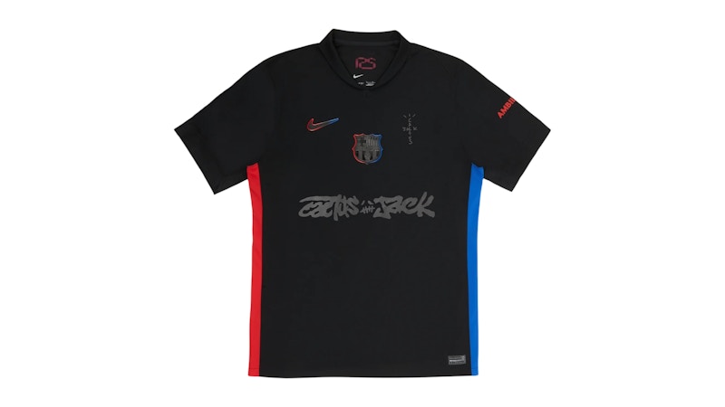 Travis Scott x FC Barcelona 2024/25 Match Away Cactus Jack Jersey Black