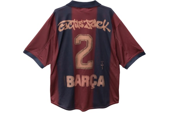 Travis Scott x Nike x FC Barcelona Retro 2000/01 Home Skeleton Jersey Multicolor