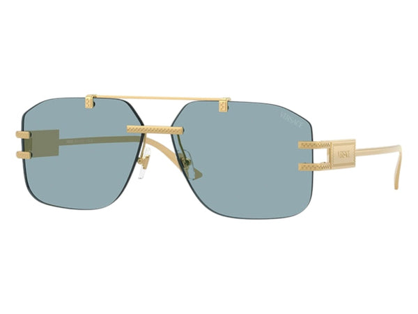 Versace Aviator Sunglasses Blue Gold