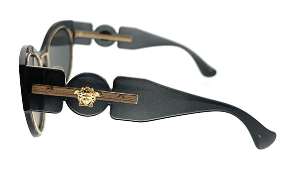 Versace Cat Eye Sunglasses Transparent Dark Gray