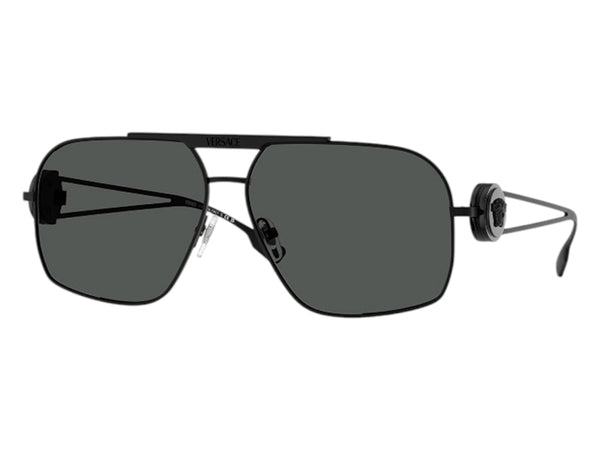 Versace Geometric Sunglasses Gray Black