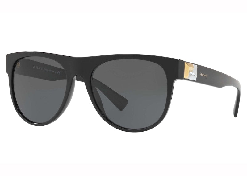 Versace Greca Tetris Sunglasses Dark Grey/Black