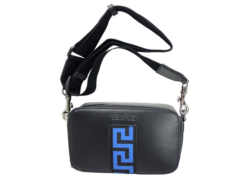 Versace La Greca Camera Bag Black/Blue