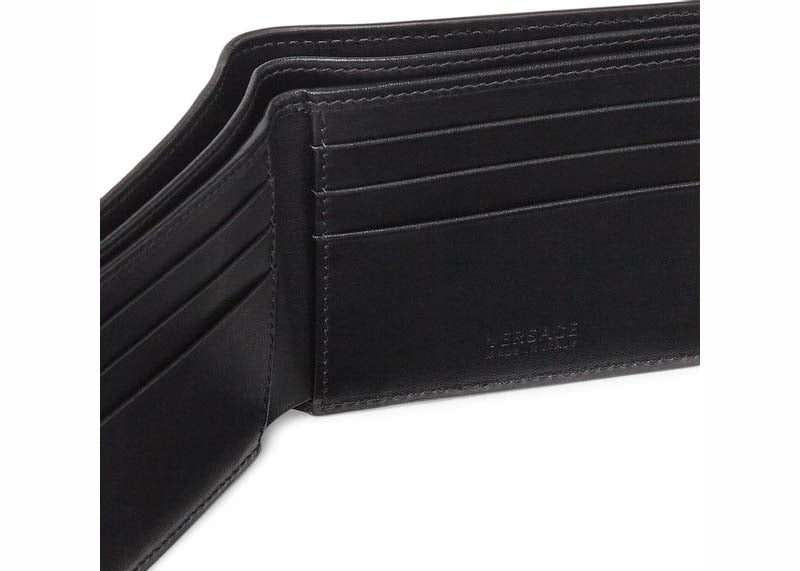Versace La Greca Signature Wallet Black/Grey