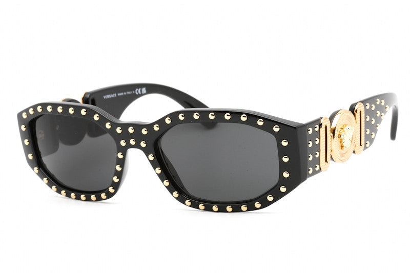 Versace Medusa Biggie Sunglasses Black/Gold Studded