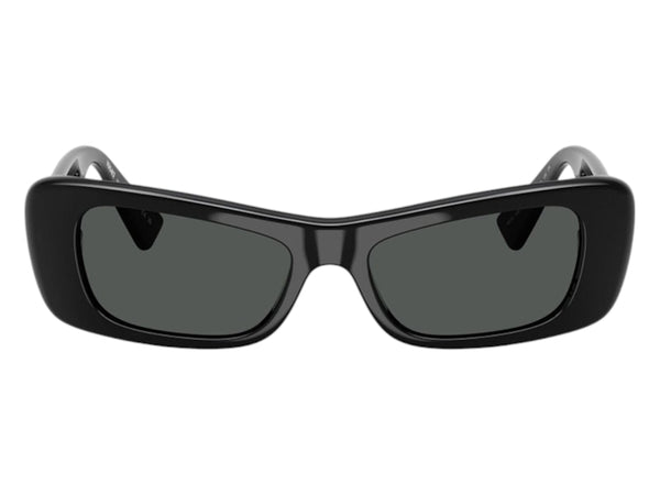 Versace Oval Sunglasses Gray Black