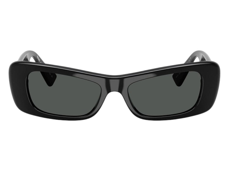 Versace Oval Sunglasses Gray Black