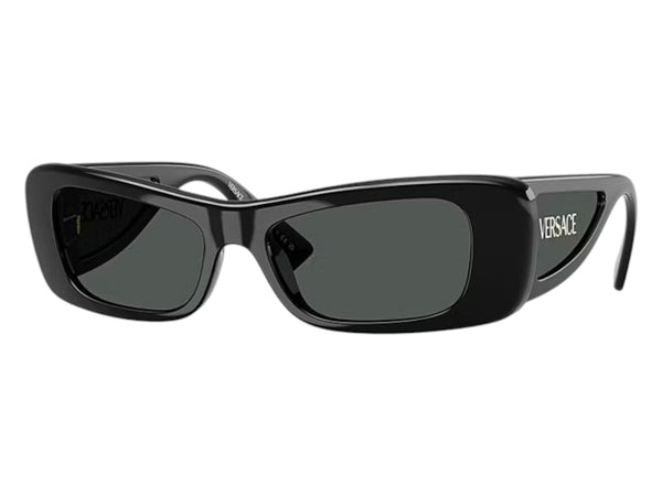 Versace Oval Sunglasses Gray Black