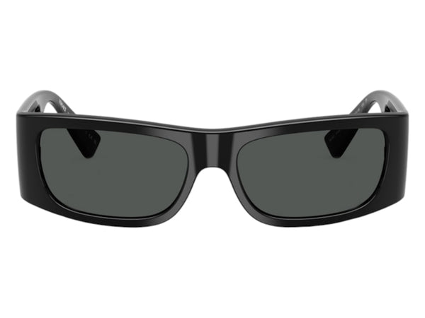 Versace Rectangle Sunglasses Gray Black