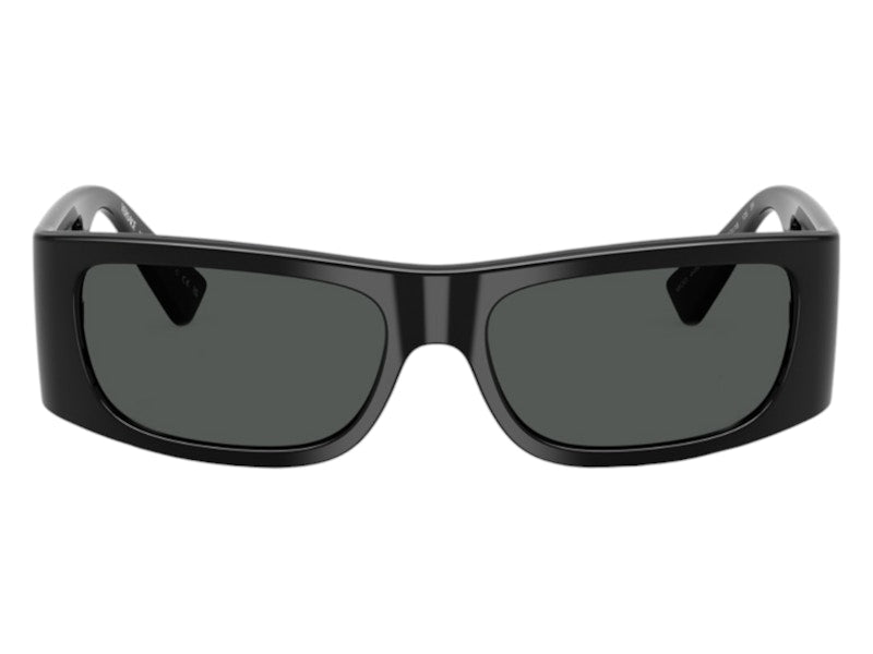 Versace Rectangle Sunglasses Gray Black