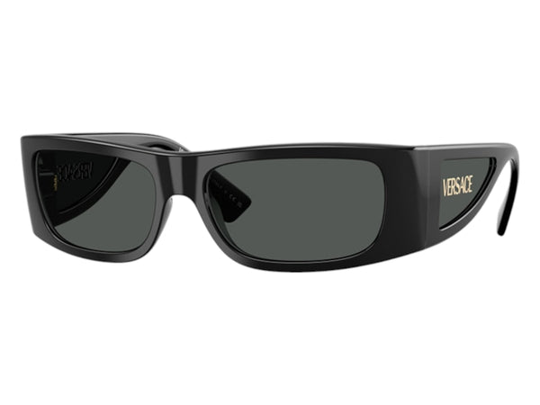 Versace Rectangle Sunglasses Gray Black