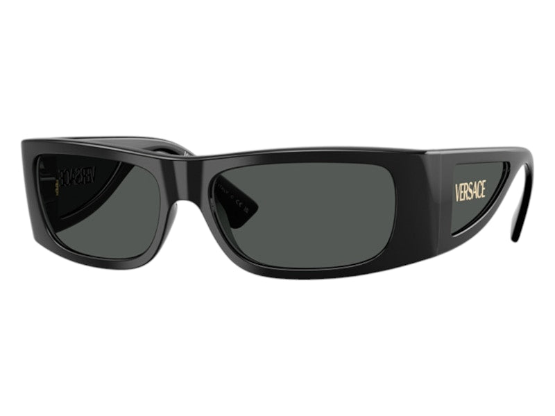 Versace Rectangle Sunglasses Gray Black