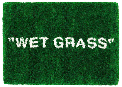 Tapis Virgil Abloh x IKEA MARKERAD "WET GRASS" Vert