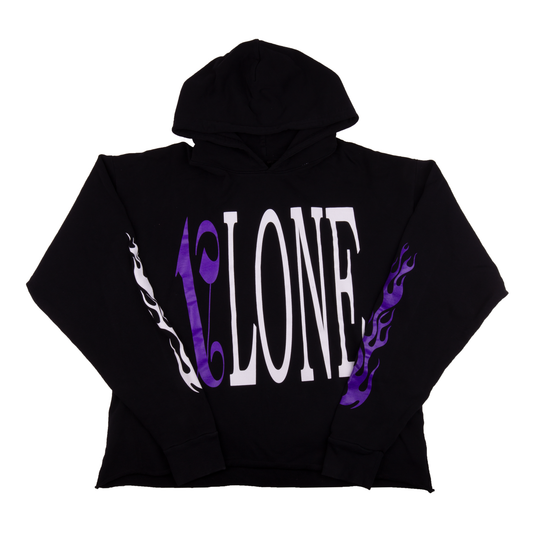 Sweat à capuche Vlone x Palm Angels noir/violet