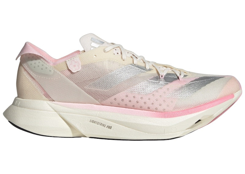 adidas Adizero Adios Pro 3 Chalk White Silver Metallic Clear Pink