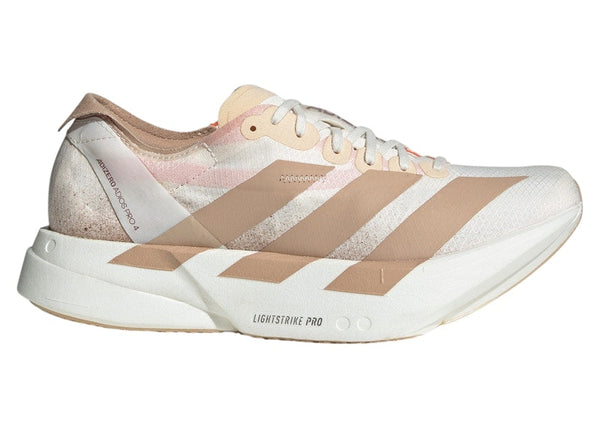 adidas Adizero Adios Pro 4 Chalk White Warm Sandstone Semi Impact Orange