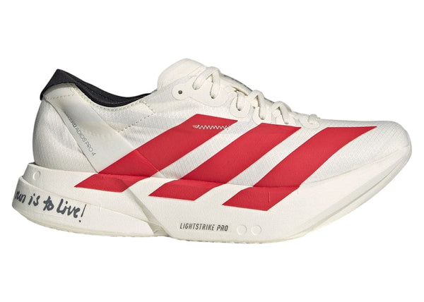 adidas Adizero Adios Pro 4 Off White Better Scarlet Core Black
