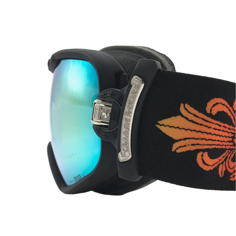 Chrome Hearts SILVER MORNING Faded Black Ski Goggles