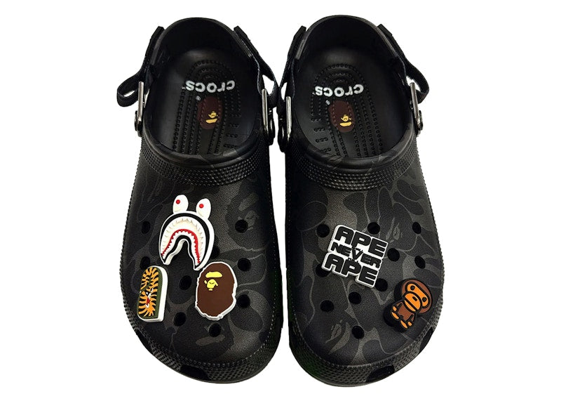 Crocs Classic Clog A Bathing Ape ABC Camo Black (Friends & Family)
