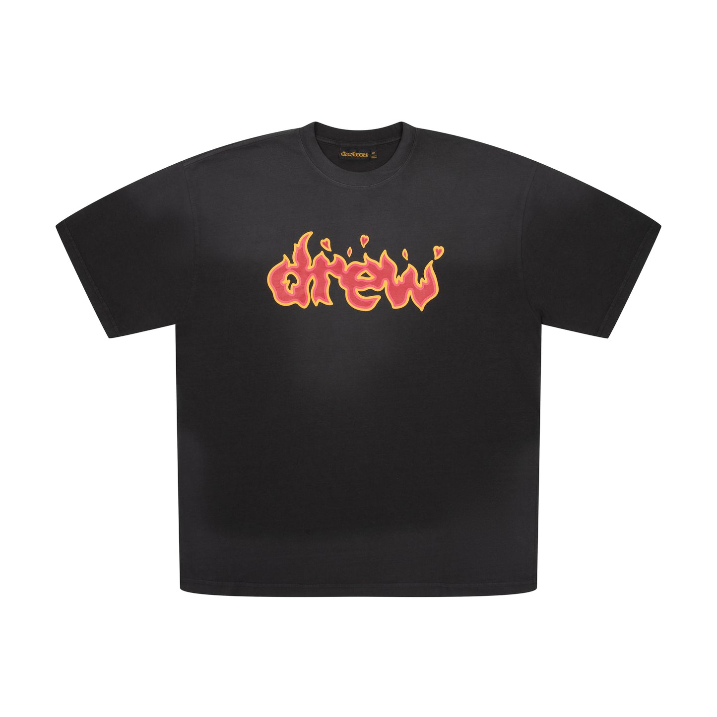 Drew house lit draw t-shirt noir délavé 