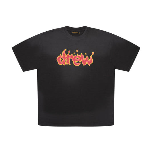 Drew house lit draw t-shirt noir délavé 