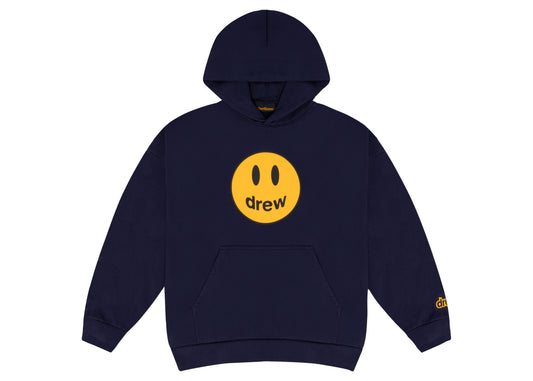 Sweat à capuche mascotte Drew House bleu marine foncé 